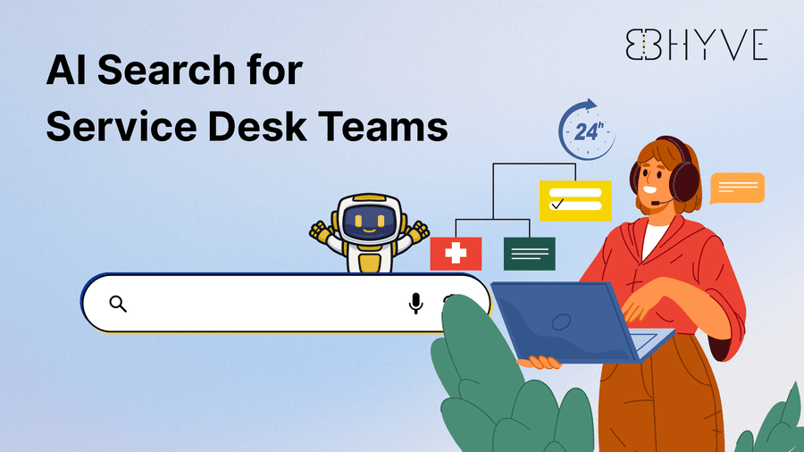 AI Search for service desk teams in India - BHyve AI